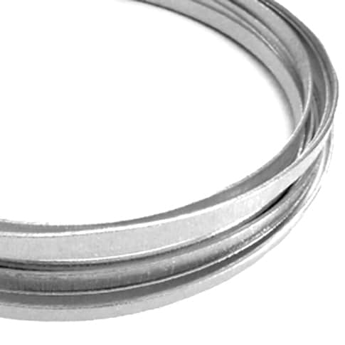 Filo alluminio piatto liscio 3,5 x 1 mm - Argento