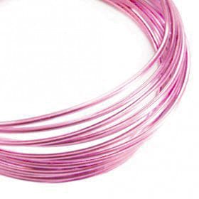 Filo alluminio tondo liscio Ø 2 mm - Rosa