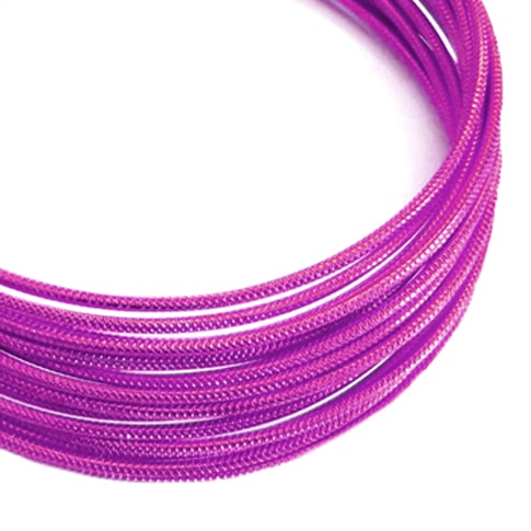 Filo alluminio tondo zigrinato Ø 2 mm - Rosa forte