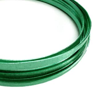 Filo alluminio piatto liscio 3,5 x 1 mm - Verde scuro