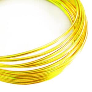 Filo alluminio tondo liscio Ø 2 mm - Giallo oro