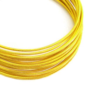 Filo alluminio tondo zigrinato Ø 2 mm - Giallo sole