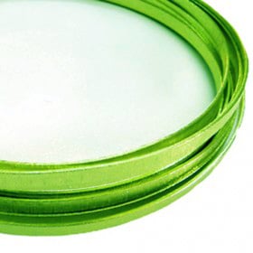 Filo alluminio piatto liscio 5 x 1 mm - Verde