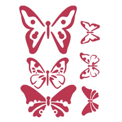 Stencil stamperia butterfly per decoupage