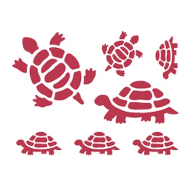 Stencil stamperia tartarughe per decoupage