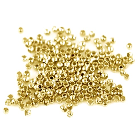 (OUT OF STOCK)SCHIACCINI A PALLINA COLOR ORO 2.5 mm - CONF. 200 PEZZI