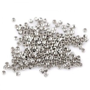 (OUT OF STOCK)SCHIACCINI A PALLINA COLOR RODIO 2.5 mm - CONF. 200 PEZZI
