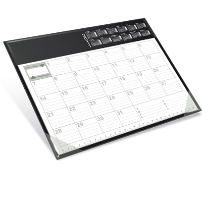 (OUT OF STOCK) - PLANNING A4 DA SCRIVANIA NEUTRO. COLORE NERO. CONFEZIONE DA 50 PEZZI.