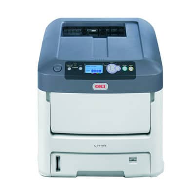 Stampante laser a colori con toner bianco per stampa transfer