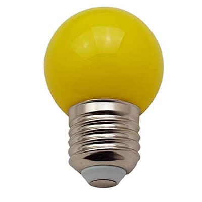 Lampadina a Led Colore Giallo E27 serigrafia