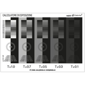 calcolatore di esposizione per telai serigrafici