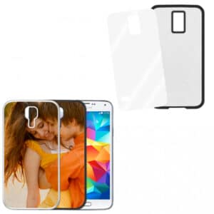 Cover nera con piastrina stampabile - Samsung Galaxy S5 Mini