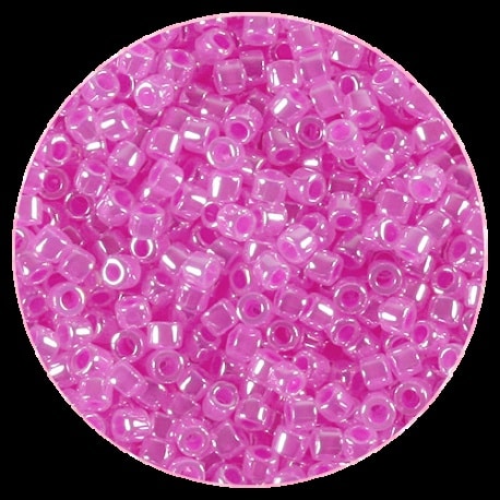 Perline in vetro Miyuki Delica Lined Ceylon Fuchsia Crystal 11/0 - 10g