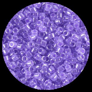 Perline in vetro Miyuki Delica Ceylon Lined Purple Crystal 11/0 - 10g
