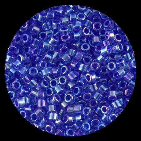 Perline in vetro Miyuki Delica Lined Blue Violet ab 11/0 - 10g