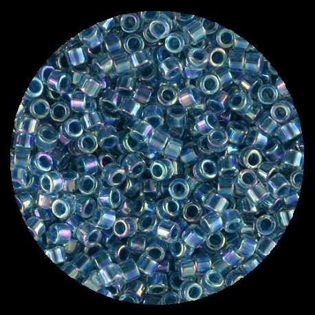 Perline in vetro Miyuki Delica Lined Light Blue Crystal ab 11/0 - 10g