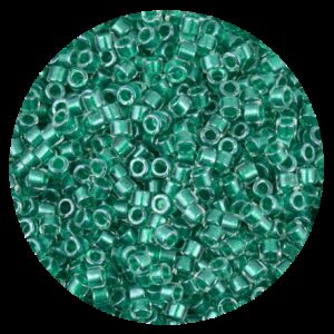 Perline in vetro Miyuki Delica Lined Sparkling Teal Crystal 11/0 - 10g