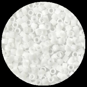 Perline in vetro Miyuki Delica Opaque Chalk White 11/0 - 10g