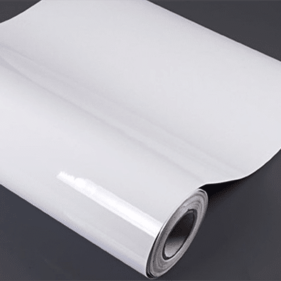 PVC Vinile Adesivo 100 Micron per Stampa e Taglio Bianco Lucido seigrafia