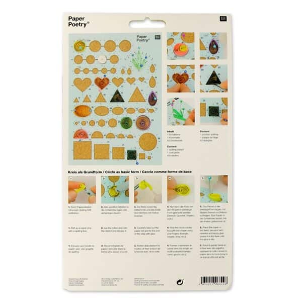 (OUT OF STOCK)Pochoir per Quilling Paper Poetry - Forme varie