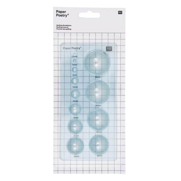 (OUT OF STOCK)Pochoir per Quilling Paper Poetry - Sfere