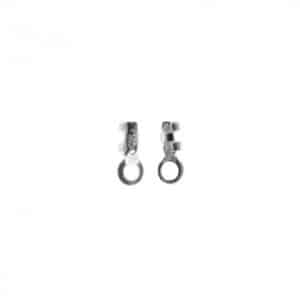 Terminale per catena cobra in argento 925 rodiato 0.8 mm - 40pz